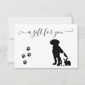 Carte Certificat cadeau Animaux de compagnie Embarquemen (Devant)