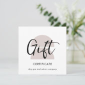 Carte Certificat cadeau Arches modernes (Debout devant)