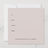 Carte Certificat cadeau Arches modernes (Dos)