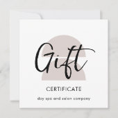 Carte Certificat cadeau Arches modernes (Devant)