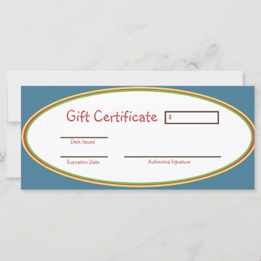 Carte Certificat cadeau Ark Child Care (Devant)