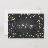 Carte Certificat cadeau Black Gold Salon (Devant)