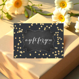 Carte Certificat cadeau Black Gold Salon