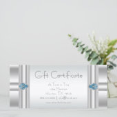 Carte Certificat cadeau Blue Business Certificats cadeau (Debout devant)
