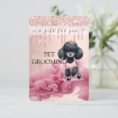 Carte Certificat cadeau Chien Grooming Animaux Animaux d (Debout devant)