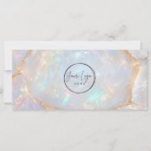 Carte Certificat Cadeau Code QR Logo Opale Luxe (Devant)