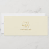 Carte Certificat Cadeau Code QR pour Entreprise Simple M (Dos)
