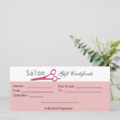 Carte Certificat-cadeau Cosmetologue Cosmetologiste Cosm (Debout devant)