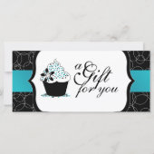 Carte Certificat cadeau Cupcake (Devant)