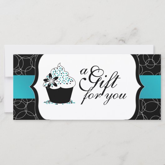 Carte Certificat cadeau Cupcake (Devant)