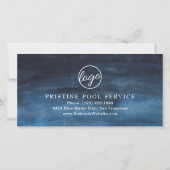 Carte Certificat cadeau d'affaires bleu de la marine mod (Dos)