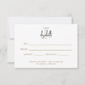 Carte Certificat cadeau d'affaires de beauté moderne (Dos)