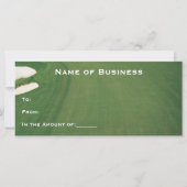 Carte Certificat cadeau d'affaires Golf Course (Dos)