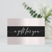 Carte CERTIFICAT CADEAU D'AFFAIRES pour vous (Debout devant)