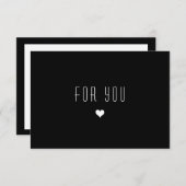 Carte CERTIFICAT-CADEAU D'AFFAIRES| pour vous (Devant / Derrière)