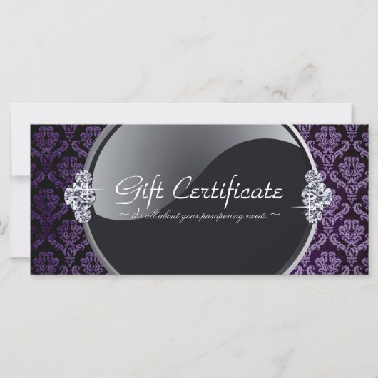 CARTE CERTIFICAT CADEAU DE BEAUTY PARLOR (Devant)