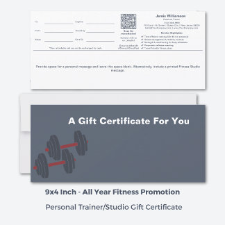 Carte Certificat cadeau de bien-être gris blanc minimal