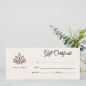 Carte Certificat cadeau de boulangerie (Debout devant)
