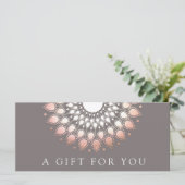 Carte Certificat cadeau de bronzage et de maquillage (Debout devant)