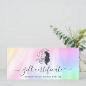 Carte Certificat cadeau de déesse de la déesse mystique  (Debout devant)