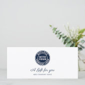 Carte Certificat cadeau de fidélité du client du logo de (Debout devant)