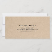 Carte Certificat Cadeau de la Jolie Brune Café (Dos)