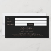 Carte certificat cadeau de la patinoire (Dos)