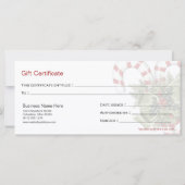 Carte Certificat cadeau de l'entreprise Sucres de canne  (Dos)