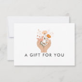 Carte Certificat Cadeau de l'Institut de Fleurs Célestes (Devant)