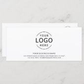 Carte Certificat cadeau de logo minimal moderne (Devant / Derrière)