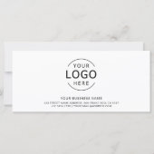 Carte Certificat cadeau de logo minimal moderne (Devant)