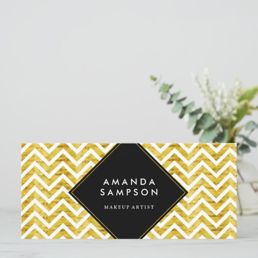 Carte Certificat cadeau de maquillage moderne et chic (Debout devant)