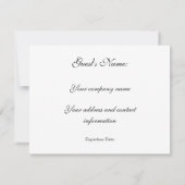 Carte Certificat cadeau de massage en pierre chaude II (Dos)