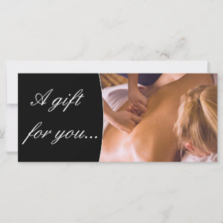 Carte Certificat cadeau de massage spa