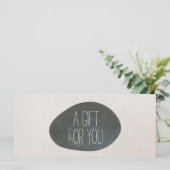Carte Certificat cadeau de massothérapeute Zen Stone (Debout devant)