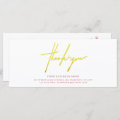 Carte Certificat cadeau de Merci de beauté et de maquill (Devant / Derrière)