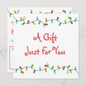 Carte Certificat cadeau de Noël (Devant / Derrière)