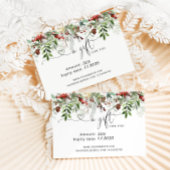 Carte Certificat cadeau de Noël à feuillage persistant