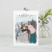 Carte Certificat cadeau de Noël afro-américain (Debout devant)