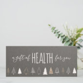 Carte Certificat cadeau de Noël Chiropratique (Debout devant)