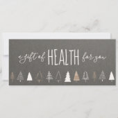 Carte Certificat cadeau de Noël Chiropratique (Devant)