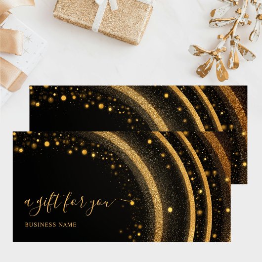 Carte Certificat cadeau de Noël d'affaires Bon moderne