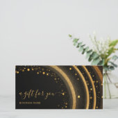 Carte Certificat cadeau de Noël d'affaires Bon moderne (Debout devant)