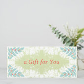 Carte Certificat cadeau de Noël lunatique (Debout devant)