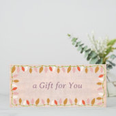 Carte Certificat cadeau de Noël mignon (Debout devant)