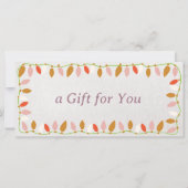 Carte Certificat cadeau de Noël rétro (Devant)