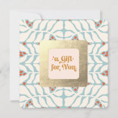 Carte Certificat cadeau de Noël rétro (Devant)