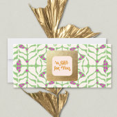 Carte Certificat cadeau de Noël rétro