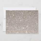 Carte Certificat cadeau de Parties scintillant d'argent  (Dos)