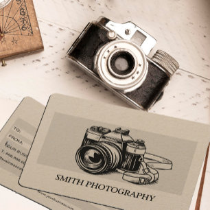 Carte Certificat cadeau de photographe professionnel